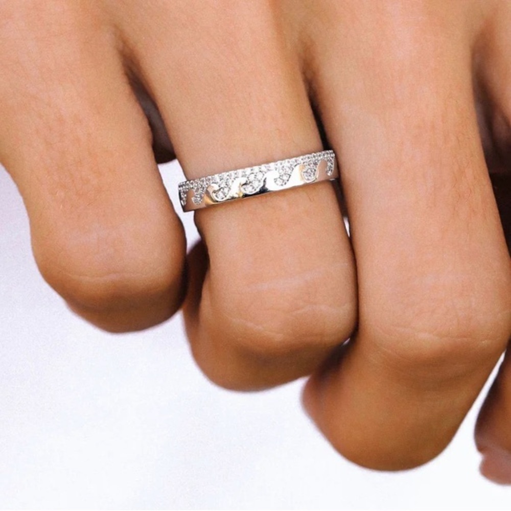 NEW Pura Vida crystal wave earring and ring set 6 - Picture 2 of 6